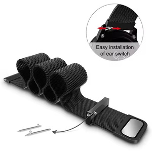 Correa de Repuesto Magnética de Acero Inoxidable para Hombre y Mujer, Correa de <span class=keywords><strong>Malla</strong></span> Milanesa para <span class=keywords><strong>Xiaomi</strong></span> Watch <span class=keywords><strong>5</strong></span>, Pulsera de Metal - Product Image 2