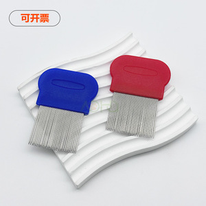 Flea Comb Stainless Steel <b>Pet</b> Grooming Tool For Dog With Long Needles - Product Image 4