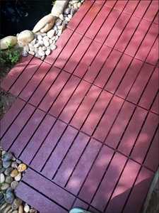 Azulejos de cubierta de plástico Azulejo de cubierta de grano de madera de plástico - Product Image 4