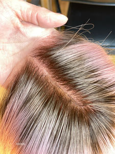 วิกผมสั้นบ๊อบแบบสั้น14นิ้วสำหรับร้านเสริมสวยผมมนุษย์วิกผมหน้าม้า13x4สี13A ปมที่มองไม่เห็น - Product Image 6