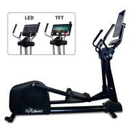 Machine de fitness professionnelle pour salle de sport, cross-trainer, elliptique avec écran miroir rotatif