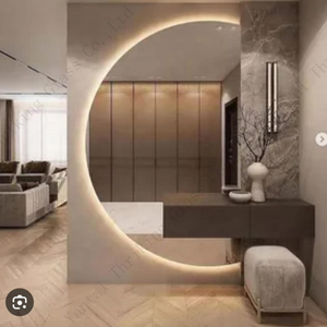 Salon maquillage bureau cosmétique chaise coiffeuse salle de bain ampoules Smart Touch brillant à lèvres ensemble miroir de courtoisie avec lumières - Product Image 4