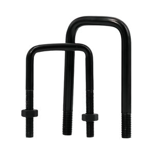 Pernos en U Cuadrados de Grado Industrial, Clase 10.9 y 12.9, Acabado de Óxido Negro, Acero al Carbono, Titanio, Tamaños Personalizados <span class=keywords><strong>M10</strong></span>-M36 - Product Image 1
