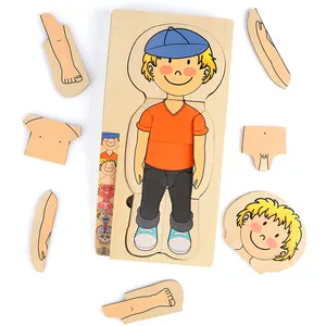 Puzzle Holz spielzeug Kinder aus einzigartigen Formen Kinder lernen Montessori Spielzeug Tischplatte Pädagogisches Holz 3D Puzzle