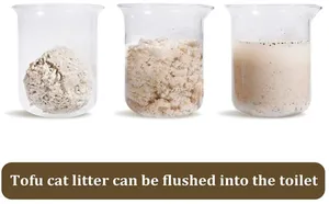 Factory Wholesale Clumping Clay Premium Cat Litter Tofu Cat Litter Dust Free Melt Water 6L Absorbent Cat Toilet