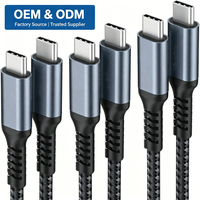 Câble de charge rapide Type C, câble USB C, câble Tipo C, charge rapide 240W 5A, fabrication sur mesure, 1m 2m 3m, cordon de chargeur PD tressé Type-C