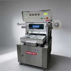 Máquina de envasado en atmósfera modificada semiautomática MAP con sistema de inyección de gas, selladora de bandejas para alimentos frescos, carne y platos preparados, SUS304, 550 kg - Product Image 3