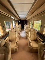 Vente directe usine – Offre spéciale : Siège de bus en cuir de luxe, nouveau, haut de gamme, personnalisé avec poignée dorsale, table pliante et repose-jambes pour YuTong