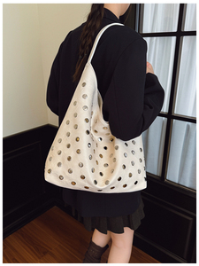 2026 New Arrival Trendy Edgy Riveted Shoulder <b>Bag</b> A Versatile High-End and Niche-Style Handbag - Product Image 2