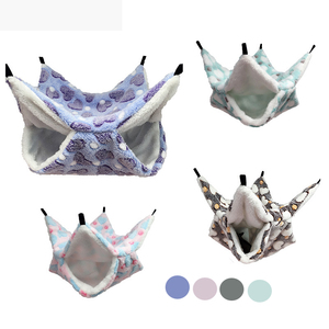 चीनी ग्लाइडर गर्म डबल-परत सैंडविच झूला छोटे पालतू झूला फांसी गिलहरी स्लीपिंग बैग पालतू पशुओं की आपूर्ति हम्सटर झूला - Product Image 1