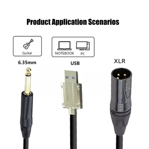 Câble audio USB 3-en-1 TS vers XLR ABCCABLS, câble sonore Hi-Fi Plug and Play <span class=keywords><strong>pour</strong></span> microphone, guitare, <span class=keywords><strong>PC</strong></span>, enregistrement en studio - Product Image 3