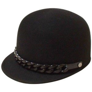 Chapeau Fedora en Laine pour Femme, Style Équestre Chevalier, à Bord Court, Tissu Respirant, pour Église, Fête, Décontracté, Extérieur et Mode - Product Image 1