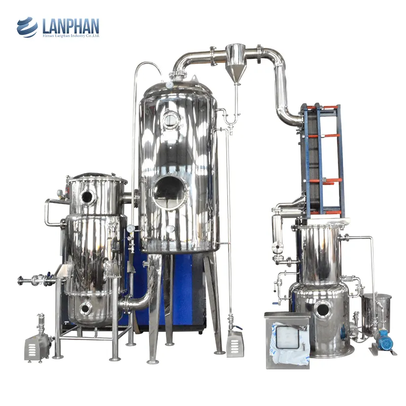 drying coffee evaporation vessel machine equipment for labs single effect evaporator cleaner heat exchanger