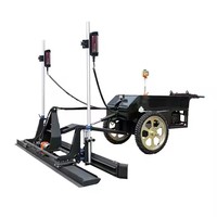 Machine combinée 3 en 1 : laser, vibro-niveleuse et truelle vibrante pour l'installation de durcisseur de sol