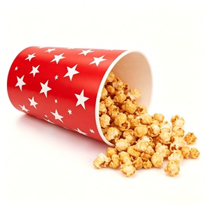 Contenedores Desechables para Palomitas de Maíz y Pollo Frito de Varios Tamaños, de 28oz a 130oz, para Snacks, Papas Fritas y Palomitas - Product Image 2