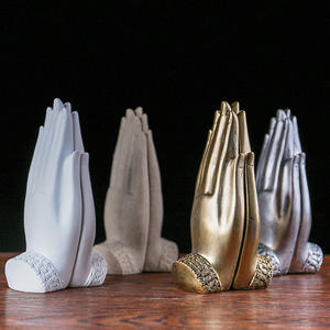 Estatua de <span class=keywords><strong>Buda</strong></span> Sentado en la Mano, <span class=keywords><strong>Buda</strong></span> de Resina, Figuras Budistas de Tailandia, Decoración para <span class=keywords><strong>el</strong></span> Hogar, Regalos Zen, Blanco - Product Image 3