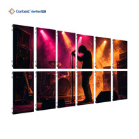 Écran LED incurvé Canbest P3.9 3x2m étanche pour extérieur, idéal pour les concerts DJ, système de mur vidéo LED clé en main