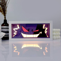 69 Styles Nami Zoro Vente en Gros Boîte à Lumière LED Anime Lampe Sculptée en Papier 3D RVB à Couleurs Changeantes Goku Boîte à Lumière LED Cadeau de Luxe pour l'Extérieur