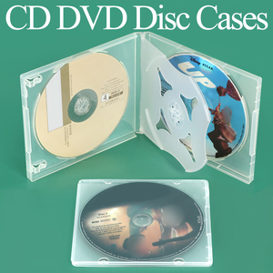 กล่องใส่ซีดีแบบบาง SUNSHING Factory Slim CD Poly Case กล่องใส PP สำหรับใส่แผ่นดีวีดี ขนาด 5/9/10 มม. บรรจุภัณฑ์สื่อ ทนทาน กล่องสี่เหลี่ยมสำหรับใส่ซีดีและดีวีดี บรรจุซีดีได้ 2 แผ่น - Product Image 1