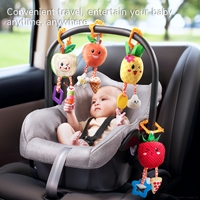 Tumama enfants doux fruits suspendus hochet ensemble bébé berceau et poussette jouets avec anneau de dentition siège de voiture en peluche suspendus bébé jouets