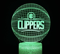 Lampe de nuit USB SMART de l'équipe de basket-ball NFL Pittsburgh Steelers