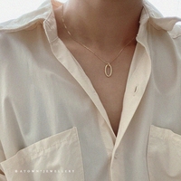 Collier pendentif FY-N472 en argent plaqué argent 925 et or 14 carats avec zircon, style nordique simple, géométrique, collier clavicule pour femme, cadeau