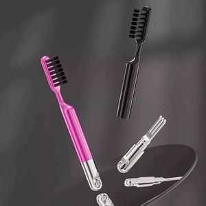 IStapromo Gifts Ensemble de brosses à cheveux 5 en 1 doré : Pince à cheveux, Peigne, Brosse plate, Brosse à cheveux ronde pour séchage et Brosse à cheveux en poils de sanglier - Product Image 6
