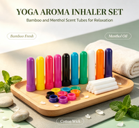 Tube inhalateur nasal de qualité médicale, vide, pour huiles essentielles et aromathérapie, en plastique