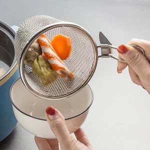Stainless Steel Hot <b>Pot</b> Strainer With Hooks For <b>Vegetables</b> Meat Noodles Cooking Colander - Product Image 2