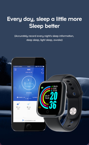 Rastreador de fitness deportivo a prueba de agua Frecuencia cardíaca BT <span class=keywords><strong>Y68</strong></span> <span class=keywords><strong>Smartwatch</strong></span> para hombres Mujeres Reloj inteligente An - Product Image 6