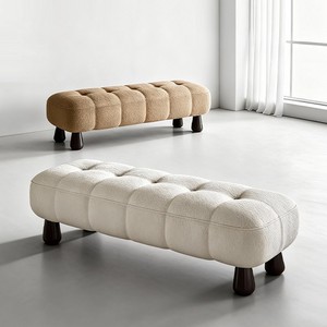 เก้าอี้ยาวหุ้มเบาะสไตล์นอร์ดิก บุด้วยโฟมแบบทัฟท์ สำหรับห้องนั่งเล่น - Product Image 1