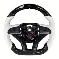 Volant personnalisé en fibre de carbone avec LED RPM pour Cadillac ESCALADE-V XT4 XT6 CT4V CT5V Accessoires de voiture sport