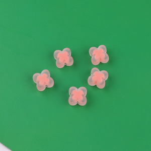 Cuentas de flores acrílicas para hacer pulseras, multicolor, colores aleatorios, resina plástica, suministros para manualidades de joyería DIY - Product Image 4