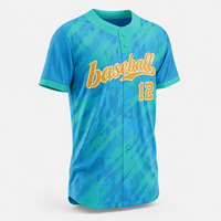 Maillot de baseball court imprimé sur mesure grande taille, entièrement boutonné, coupe haute, uniforme d'équipe, tailles XS à 6XL, vente en gros, fournisseur OEM, commandes en gros
