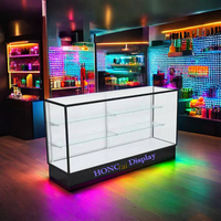 Nouvelle conception de boutique, design de produit unique, meuble de présentation de détail avec double éclairage et logo en bas