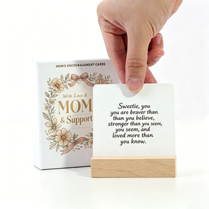 Juego de Tarjetas de Afirmación de Maternidad Personalizadas, Regalo de Embarazo para Nuevas Mamás, Práctica de Autoconfianza y Calma con Soporte - Product Image 3