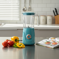 Blender de table électrique léger 350W pour usage domestique, idéal pour écraser et préparer des smoothies/shakes en quelques minutes avec un gobelet de voyage de 500 ml