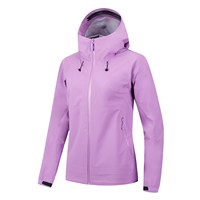 Chaqueta SoftShell impermeable de invierno para mujer elegante 100% poliéster tejido elástico puños elásticos con capucha ideal para Trail Running