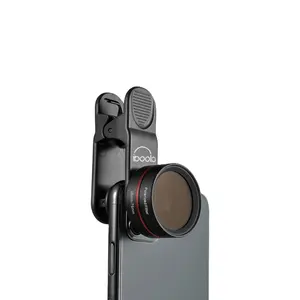 Iboolo lentes de zoom para celular, lentes de câmera macro 5x-15x com lente de filtro polarizada