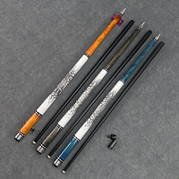 Tongkat Snooker Serat Karbon Sambungan Baja Tahan Karat Berkualitas Tinggi |   2-Piece 19oz 147cm Dapat Disesuaikan Secara Massal