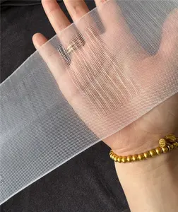 10cm Nylon Threading Rod Curtain Tape Recycle Taped Clear Curtains Transparent Sliding Tape Belt Factory Sale Wholesale