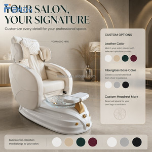 Fauteuil de pédicure de luxe en gros avec fonction spa à brume, massage du dos Shiatsu et bain à remous sans tuyauterie - Product Image 4