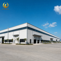 Centre de production préfabriqué en structure métallique pour usine industrielle, bâtiment de fabrication, atelier