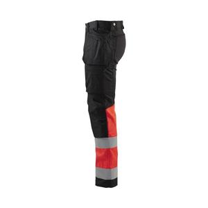 BLAKLADER - 155818119955C48 Pantalon haute visibilité avec stretch Noir/Rouge-EAN 7330509654057 HI-VIS WORKWEAR - Product Image 5
