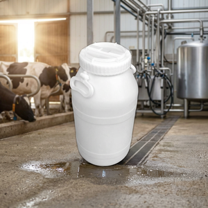 Bidón de Plástico HDPE de Grado Alimenticio LAR BI472 de 26L, Barril Cilíndrico para Almacenamiento de Alimentos y Líquidos - Product Image 4