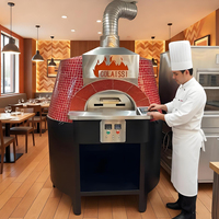 Commerciële elektrische Napoli pizzaoven van roestvrij staal 304L, zware uitvoering, voor op het aanrecht, voor restaurants
