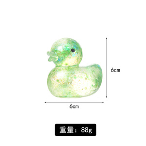 Juguete de pato para <span class=keywords><strong>jugar</strong></span> en el agua, juguete antiestrés de pato de cristal, se puede dar como un pequeño regalo antiestrés para niños - Product Image 5