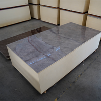 Usine chinoise Nouveau design moderne Feuille de marbre haute brillance Panneau alternatif en marbre 3mm PVC Panneau UV pour décoration murale intérieure