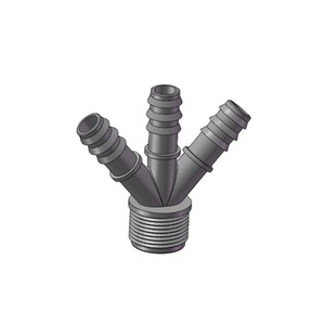 Riego PE Goteo Tubo 4way 16mm OEM Y Estilo Barb <span class=keywords><strong>Tee</strong></span> Connect - Product Image 3