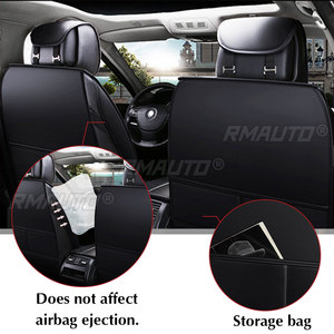 Fundas Universales para Asientos Delanteros de Coche, Fundas de Asiento de Cuero PU, Impermeables, Antideslizantes, Protectoras para VW/Ford/BMW - Product Image 3